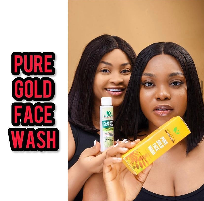 Pure gold face wash